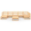 vidaXL Loungegrupp 8 delar massiv furu