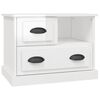 vidaXL S&auml;ngbord vit h&ouml;gglans 60x39x45 cm