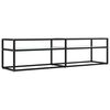 vidaXL Tv-b&auml;nk vit marmor 160x40x40,5 cm h&auml;rdat glas