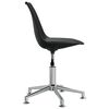 vidaXL Snurrbar kontorsstol svart konstl&auml;der