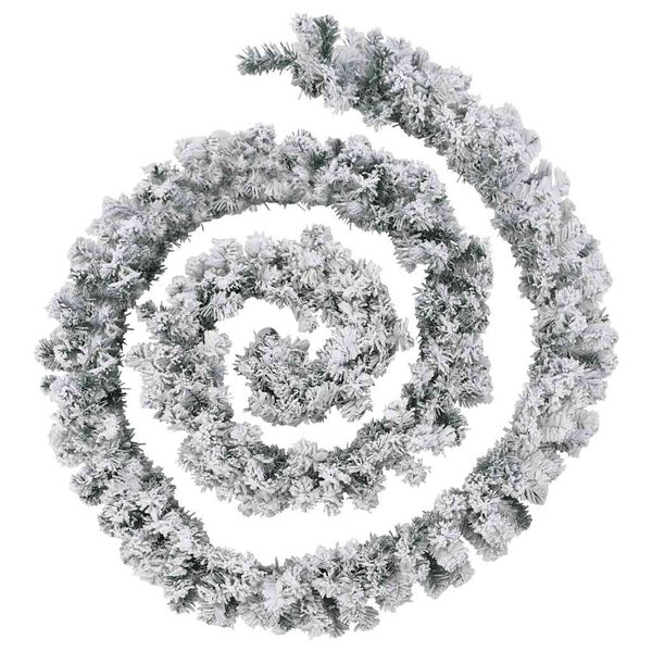 vidaXL Julgirlang med LED-lampor grön 20 m PVC