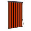 vidaXL Rullgardin utomhus 120x250 cm orange och brun