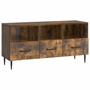 vidaXL TV-sk&aring;p med l&aring;da R&ouml;kt ek 102 x 34,5 x 50 cm Konstruerat tr&auml;
