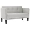 vidaXL Loveseat soffa molngr&aring; 111 cm tyg