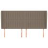vidaXL S&auml;nggavel med kanter taupe 163x23x118/128 cm tyg