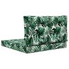 vidaXL Utomhus Soffa Kudde 2 pcs Bladm&ouml;nster Polyester