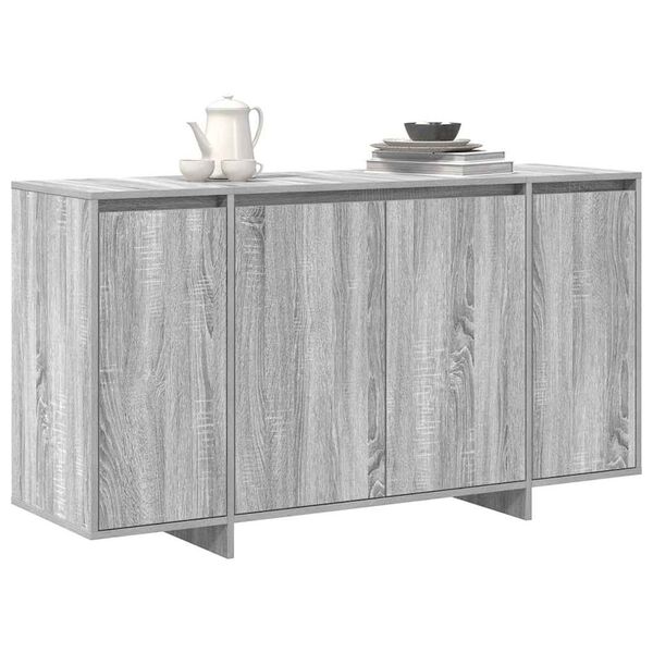 vidaXL Sideboard Gr&aring; Sonoma 135 x 41 x 75 cm Konstruerat tr&auml;