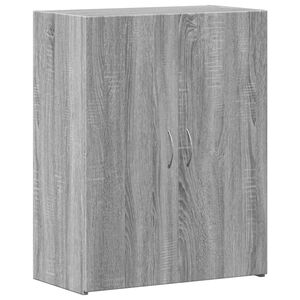 vidaXL Dokumentsk&aring;p gr&aring; sonoma 60x32x77,5 cm konstruerat tr&auml;