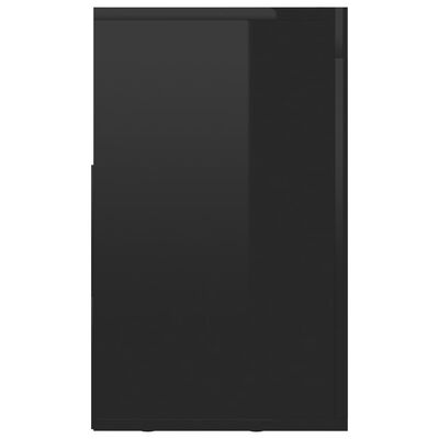 vidaXL TV-bänk svart högglans 120x30x50 cm spånskiva