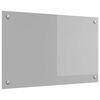 vidaXL K&ouml;ksskydd Ljusgr&aring; 80 x 50 cm h&auml;rdat glas