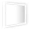 vidaXL Badrumsspegel med LED vit 60x8,5x37 cm akryl