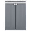 vidaXL Soptunna med 2 dörrar grå 65x45x88 cm PP
