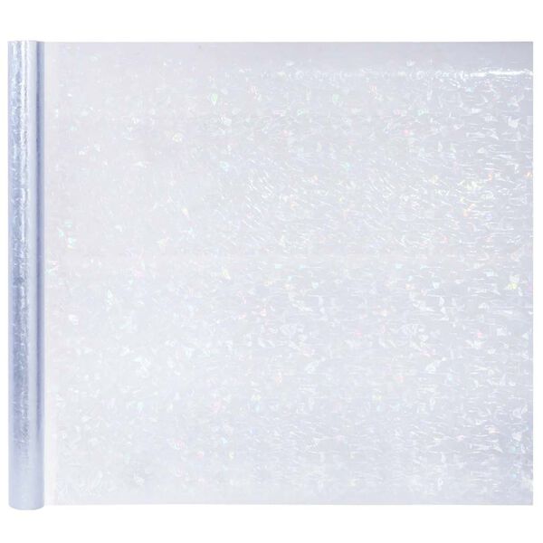 vidaXL F&ouml;nsterfilmer 5 st frostat 3D regnb&aring;gsm&ouml;nster PVC