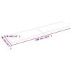 vidaXL Bordsskiva m&ouml;rkbrun 180x40x(2-4) cm massivt tr&auml; levande kant