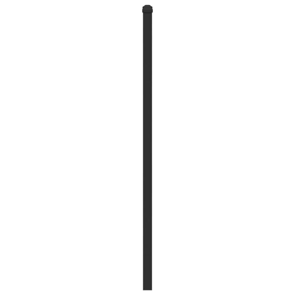 vidaXL S&auml;nggavel brun ek 120 cm konstruerat tr&auml; och st&aring;l