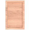 vidaXL B&auml;nkskiva badrum ljusbrun 40x60x(2-6) cm behandlat massivt tr&auml;
