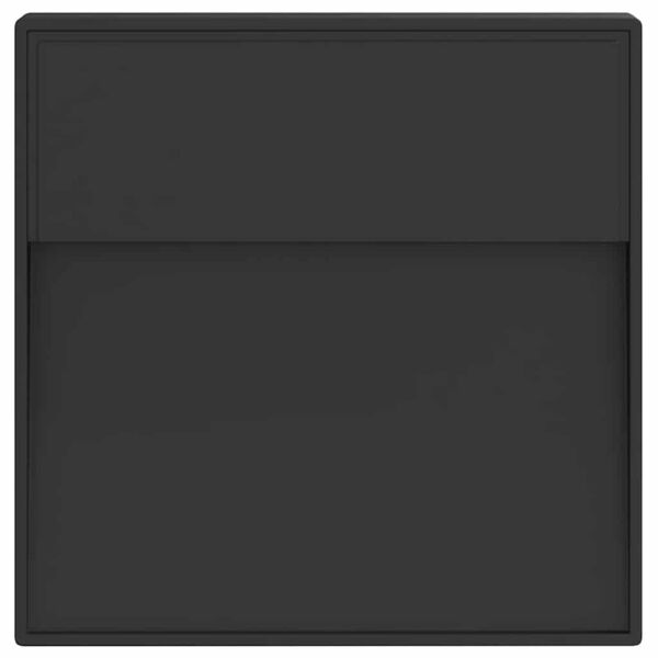 vidaXL Utomhusv&auml;gglampa LED svart gjuten aluminium