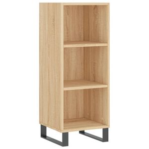 vidaXL Sk&aring;p sonoma-ek 34,5x32,5x90 cm konstruerat tr&auml;