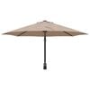vidaXL Trädgårdsparasol Taupe och svart 248 x 248 x 148 cm