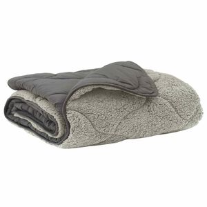 vidaXL Sommar Duvet Ljusgr&aring; 135 x 200 cm Mikrofiber och Teddyfleece