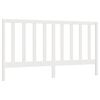 vidaXL S&auml;nggavel vit 206x4x100 cm massiv furu