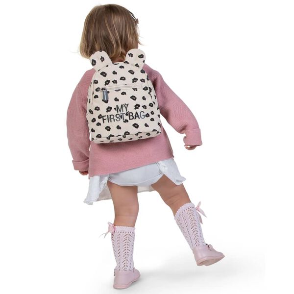 CHILDHOME Barnryggs&auml;ck My First Bag canvas leopard