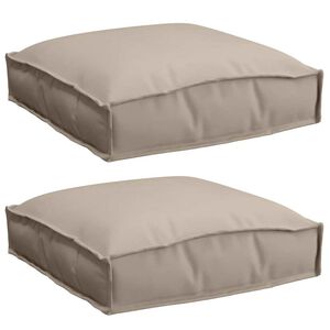 vidaXL Kudde 2 pcs Taupe 40 x 40 x 8 cm Oxford Tyg