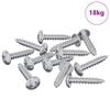 vidaXL Tr&auml;skruvar 10976 st Silver St&aring;l