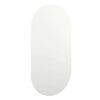 vidaXL Spegel med LED-lampor 80x40 cm glas oval