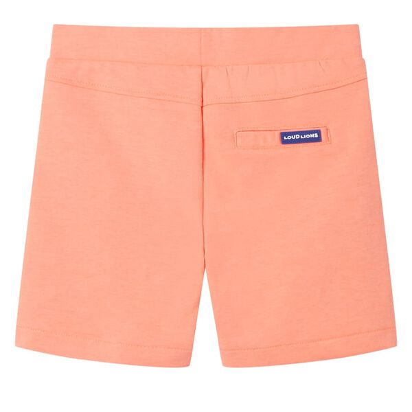 Barnshorts med sn&ouml;re neon orange 128