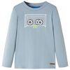 T-shirt med l&aring;nga &auml;rmar f&ouml;r barn ljusbl&aring; 140