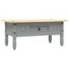 vidaXL Soffbord mexikansk coronastil furu gr&aring; 100x55x44 cm