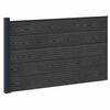 vidaXL St&auml;ngselpanel WPC och aluminium Svart