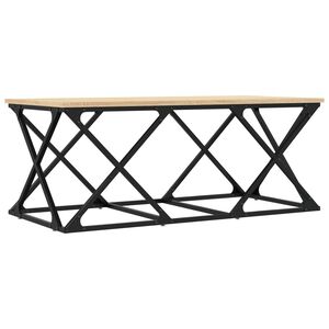 vidaXL Soffbord sonoma-ek 100x49x40 cm konstruerat tr&auml;