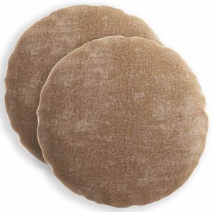 vidaXL Kudd&ouml;verdrag 2 st HEERLEN Brun &Oslash; 40 cm Chenilletyg