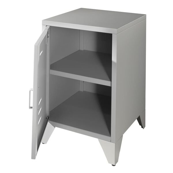 Vipack S&auml;ngbord Bronxx med d&ouml;rr metall matt gr&aring;