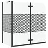 vidaXL Badrumsinredning Geometriskt Svart 120 x 67 x 129 cm