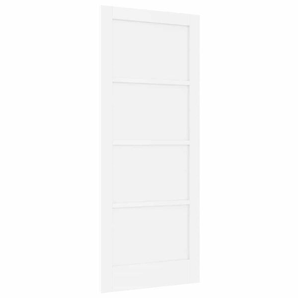 vidaXL Inredningsd&ouml;rr ORKDAL Vit 83 x 202 cm Plywood