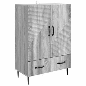 vidaXL Sideboard Gr&aring; sonoma-ek 66 x 34,5 x 95 cm Konstruerat tr&auml;