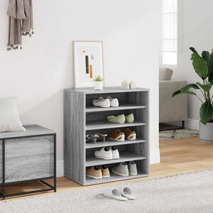 vidaXL Skost&auml;ll gr&aring; sonoma 60x35x70 cm konstruerat tr&auml;