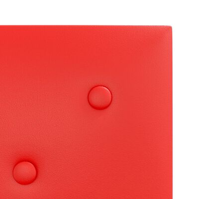 vidaXL Väggpaneler 12 st röd 30x30 cm konstläder 1,08 m²