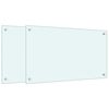 vidaXL St&auml;nkskydd 2 st vit 70x40 cm h&auml;rdat glas