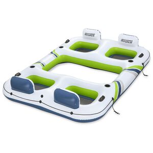 Bestway Hydro-Force Flytande &Ouml; Vit och Bl&aring; och Gr&ouml;n 302 x 219 cm PVC