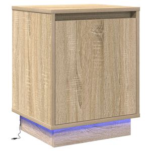 vidaXL Nattduksbord Sonoma-ek 39 x 34,5 x 50 cm Konstruerat tr&auml;