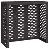 vidaXL T&auml;ckning f&ouml;r Luftkonditionering Svart 110 x 50 x 105 cm St&aring;l