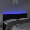 vidaXL S&auml;nggavel LED svart 144x5x78/88 cm sammet