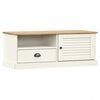 vidaXL Tv-b&auml;nk VIGO vit 106x40x40 cm massiv furu