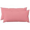 vidaXL Kudd&ouml;verdrag 2 st HEERLEN Rosa 40 x 70 cm Tyg