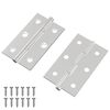 vidaXL G&aring;ngj&auml;rn Enf&auml;rgad 2 st Silver 58 x 35 x 1 mm St&aring;l