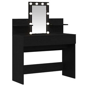 vidaXL Smyckebord Svart Ek 100 x 40 x 130 cm Konstruerat tr&auml;